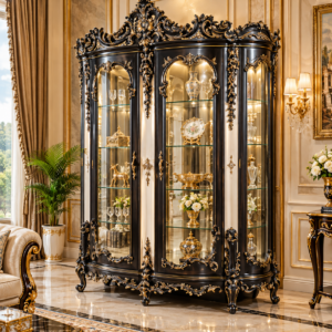 Imperial Carved Display Cabinet