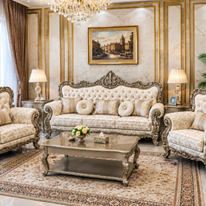 Luxury Royal Carved Sofa Set